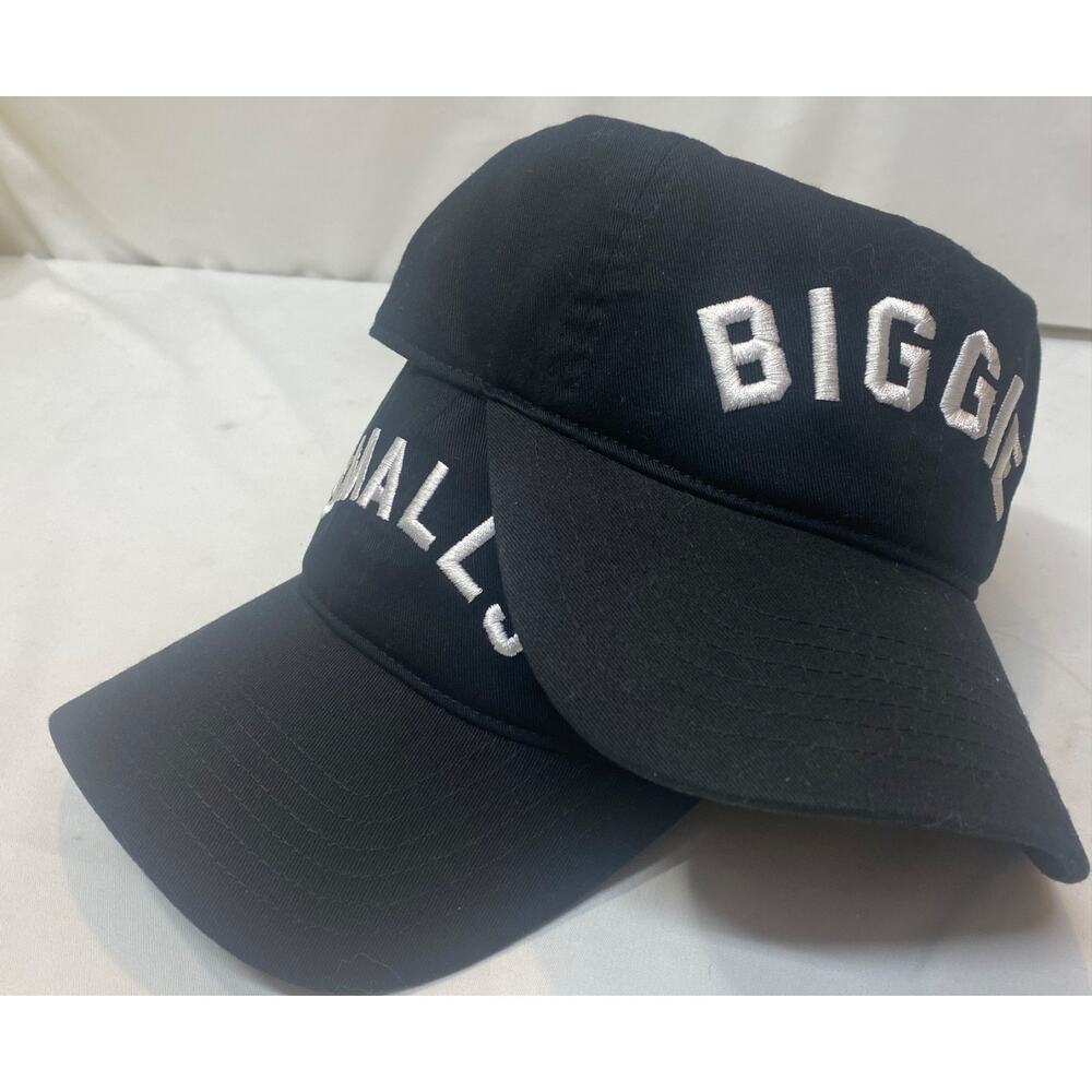 Biggie And Smalls Mad Engine Black Adjustable Adult And Child Snapback Hat Set